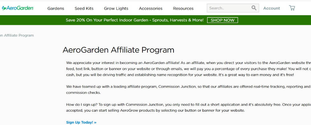 Aero Garden Affiliate Program