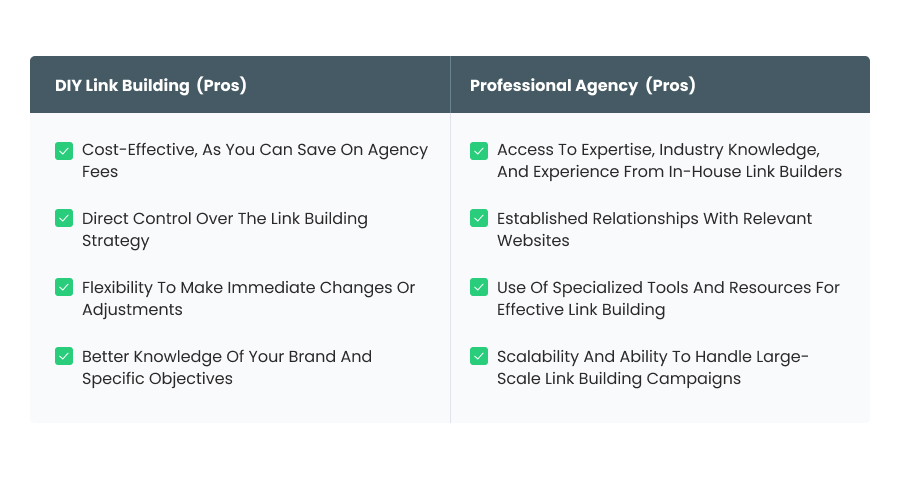 DIY Link Building vs Professional Agency